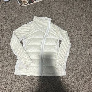 white what the fluff lululemon jacket i don’t know the size